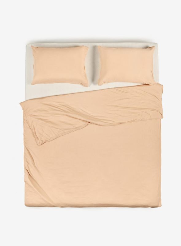 Простыня на резинке из тенселя Экрю (Tencel)