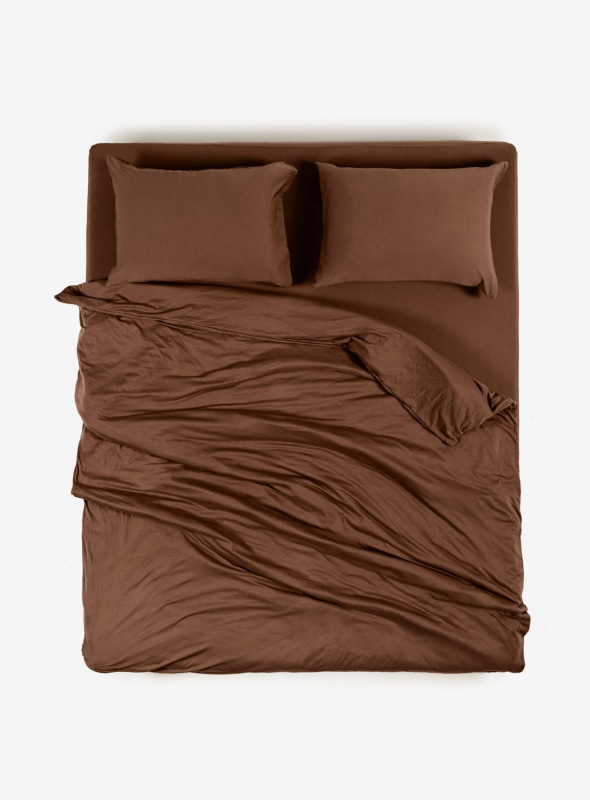 Простыня на резинке из тенселя Мокка (Tencel)